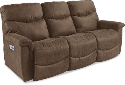 james power reclining sofa w/ headrest