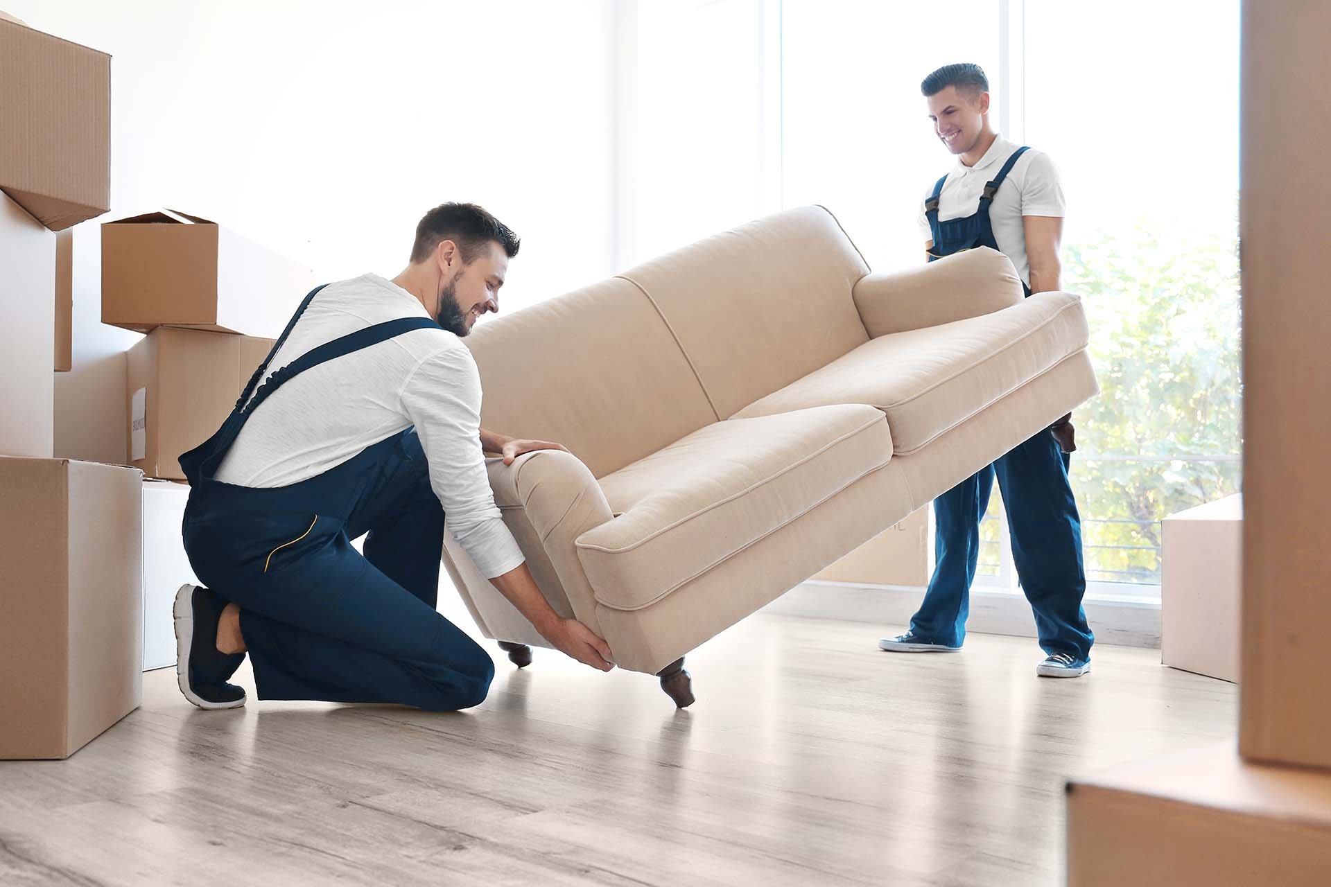 delivery crew moving furniture