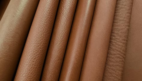 different types of leather