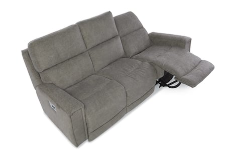 la-z-boy reclining sofa in reclined position