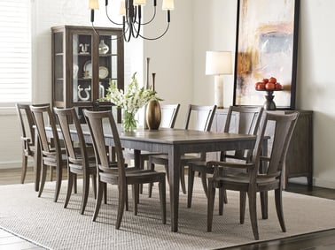 large rectangular dining table at la-z-boy south texas