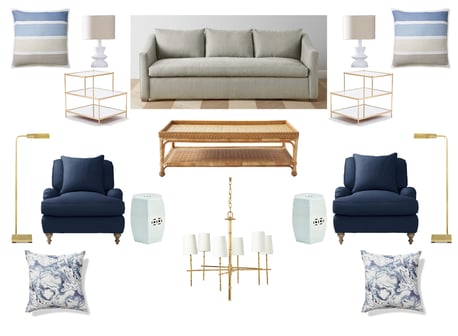 living room design board