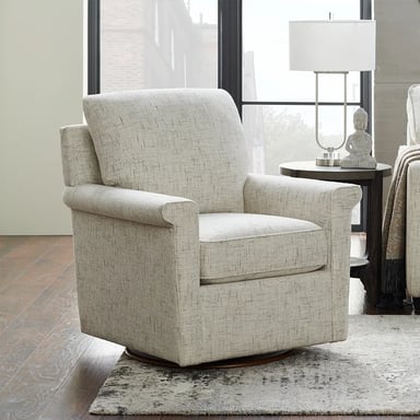 midtown swivel chair fabric in living room