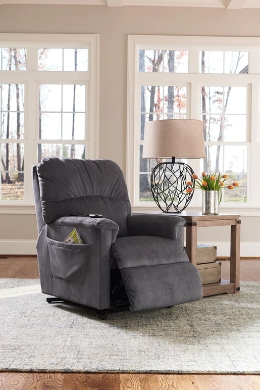 power lift recliner in semi reclined position