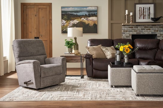 reclining chair and sofa in classic living room