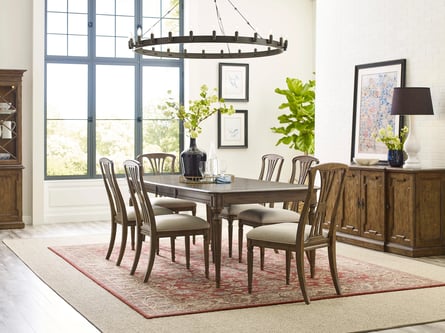 rectangular dining room table at la-z-boy south texas